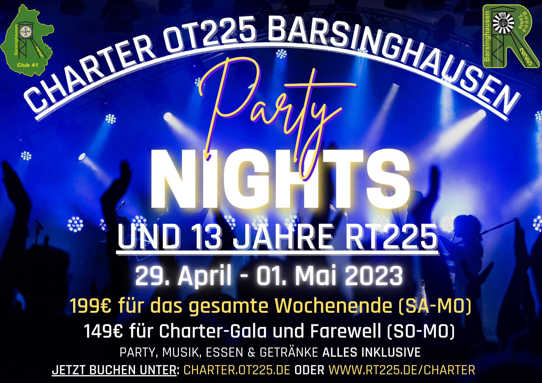 Charter OT225 Einladung